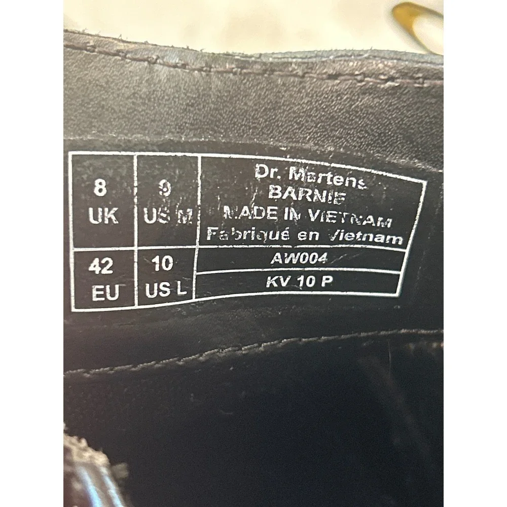 Dr. Martens Barnie Black Leather Chukka Boots Men's 9 Desert Boots Minimalist
